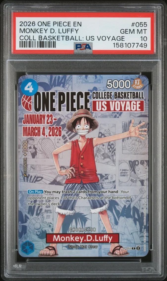 2026 #055 Monkey D. Luffy PSA 10 One Piece Promos