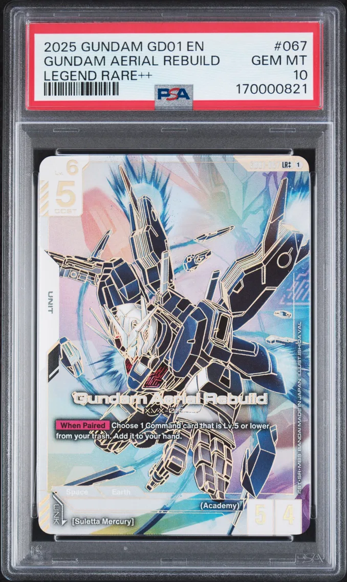 2025 #067 Gundam Aerial Rebuild PSA 10 Gundam Newtype Rising