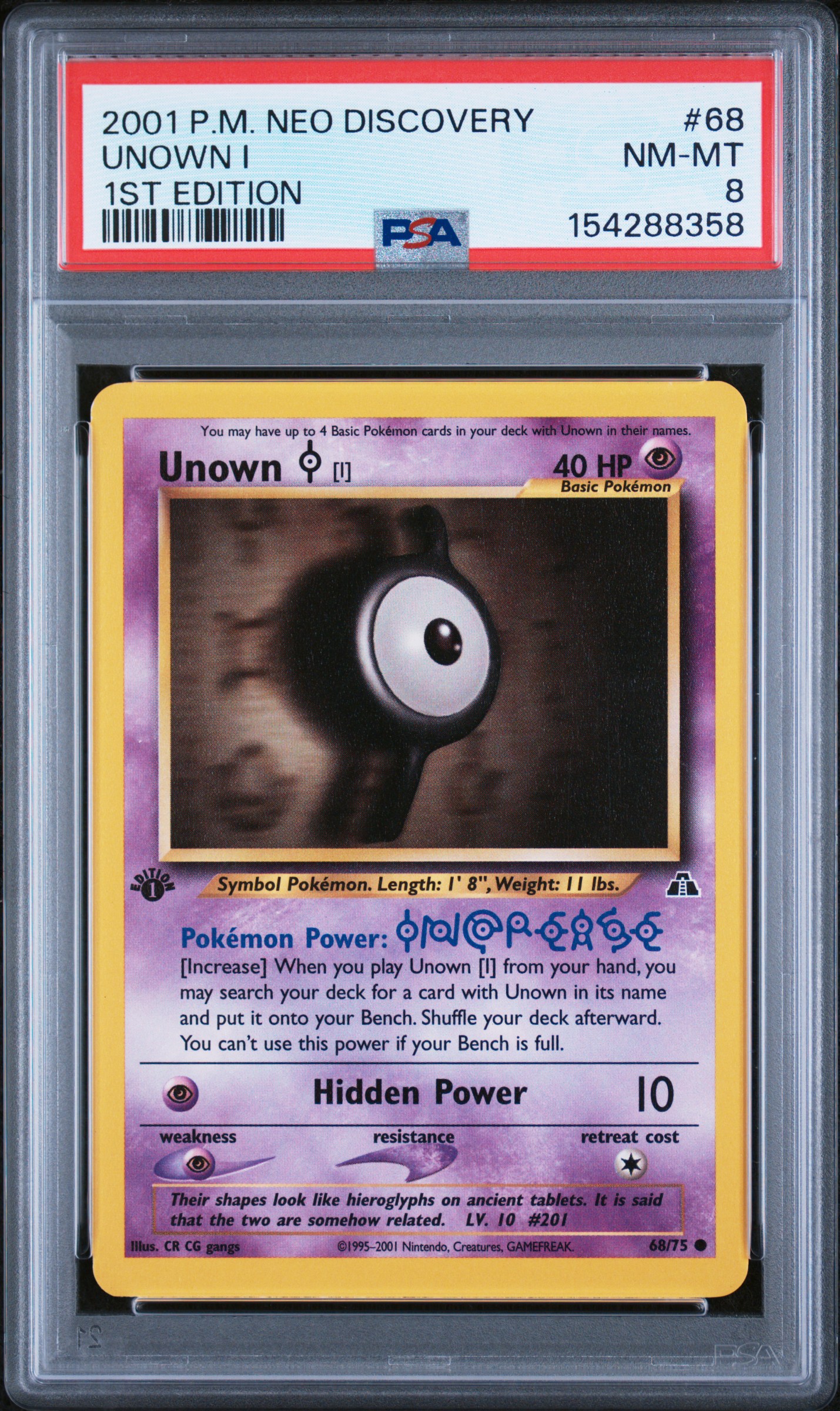 Unown I 1st Edition
