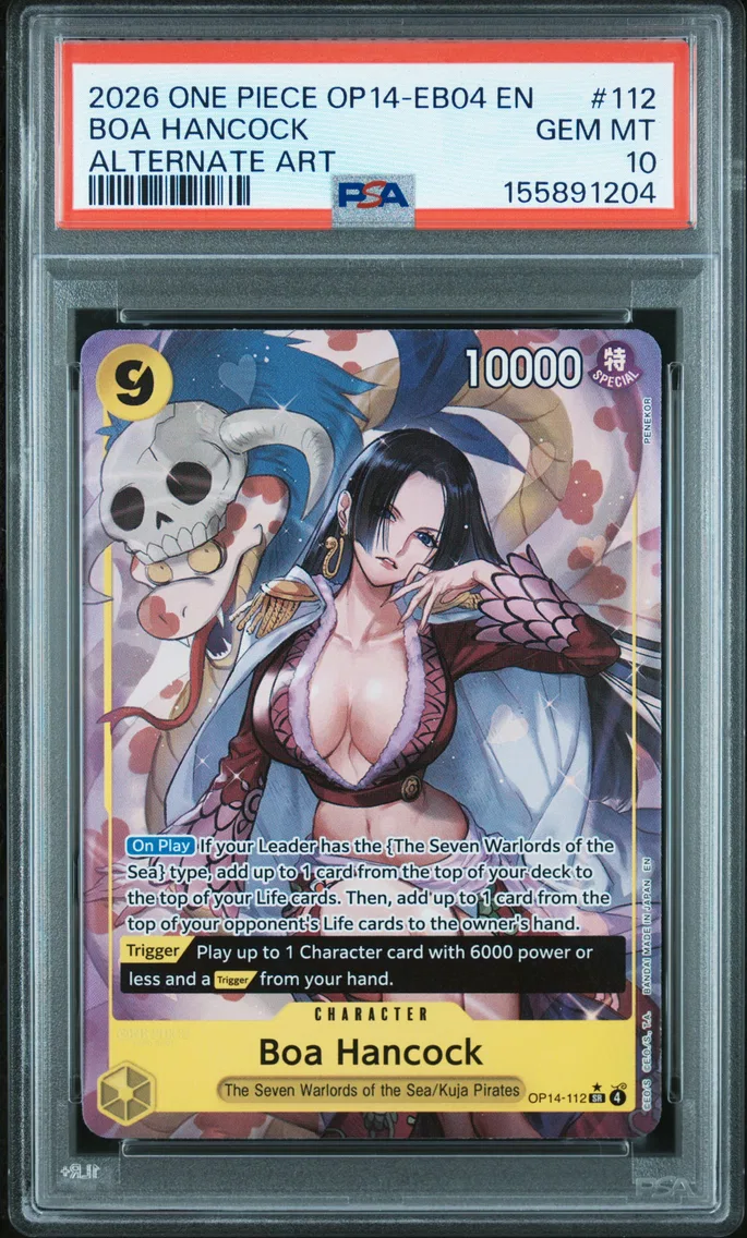 2026 #112 Boa Hancock PSA 10 One Piece OP14-EB04-the Azure Sea's Seven