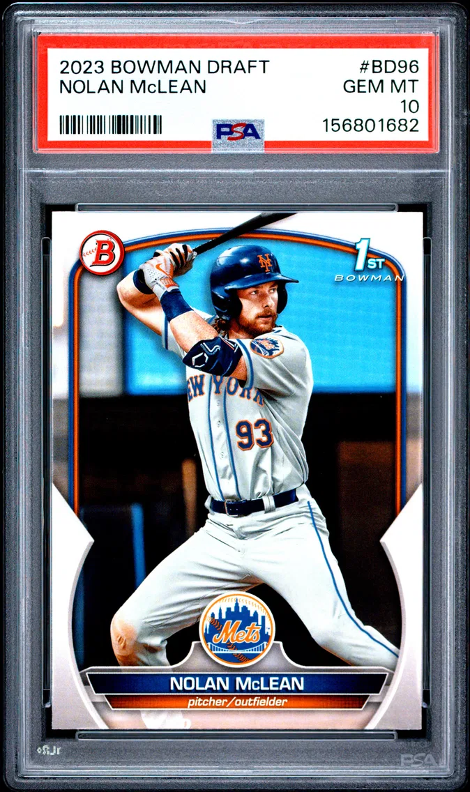 2023 #BD96 NOLAN McLEAN PSA 10 Bowman Draft