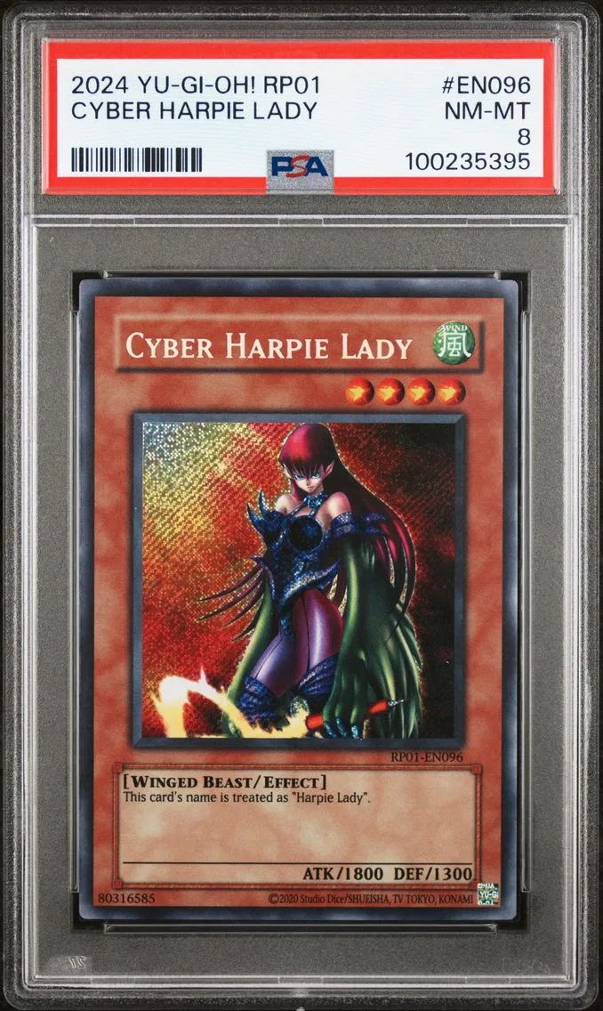 2024 #EN096 CYBER HARPIE LADY PSA 8 YU-GI-OH! RP01-RETRO PACK