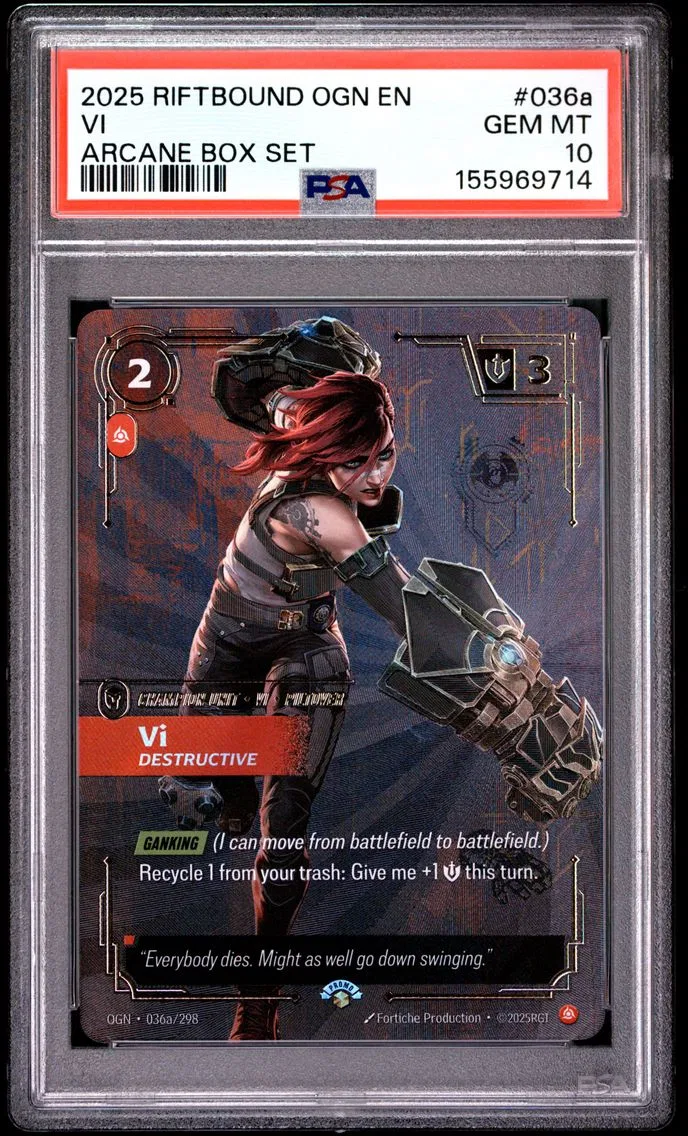 2025 #036a VI - Destructive PSA 10 Riftbound: League of Legends Ogn-Origins
