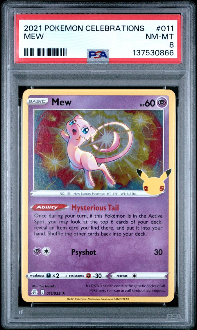 2021 #011 Mew PSA 8 Celebrations