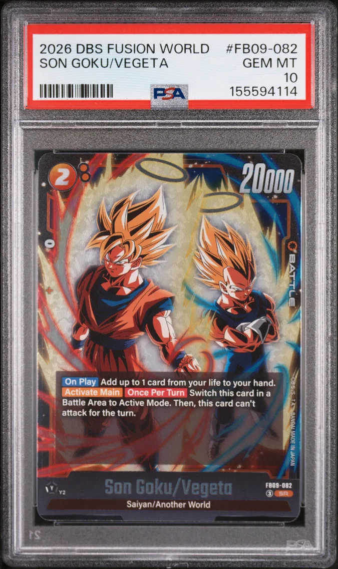 2026 #FB09-082 Son Goku/Vegeta PSA 10 Dragon Ball Super Card Game Fusion World Dual Evolution