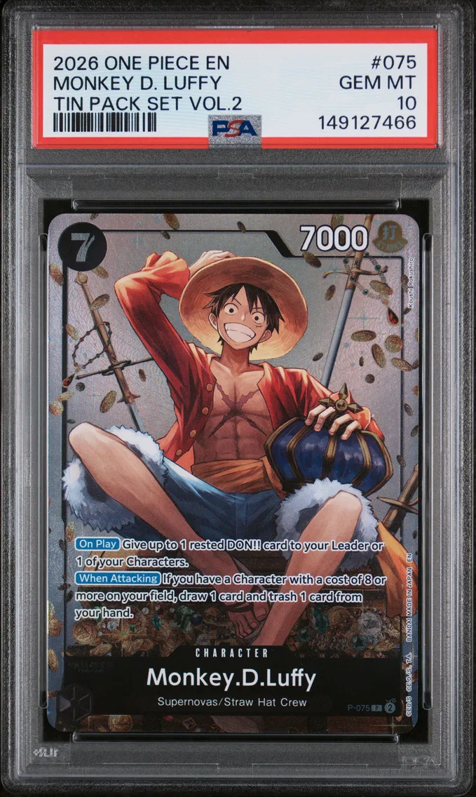 2026 #075 Monkey D. Luffy PSA 10 One Piece Promos