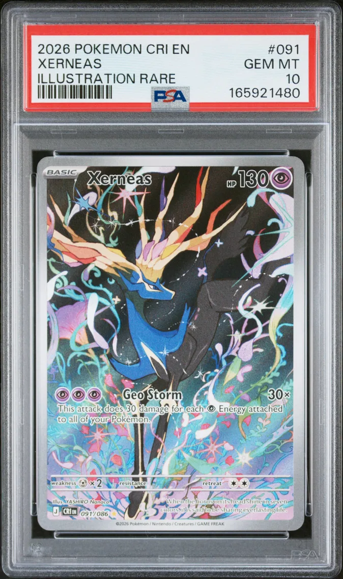 2026 #091 Xerneas PSA 10 Cri EN-Chaos Rising