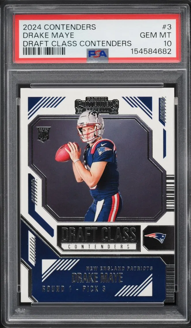 2024 Panini Contenders Draft Class Drake Maye ROOKIE #3 PSA 10 GEM MINT