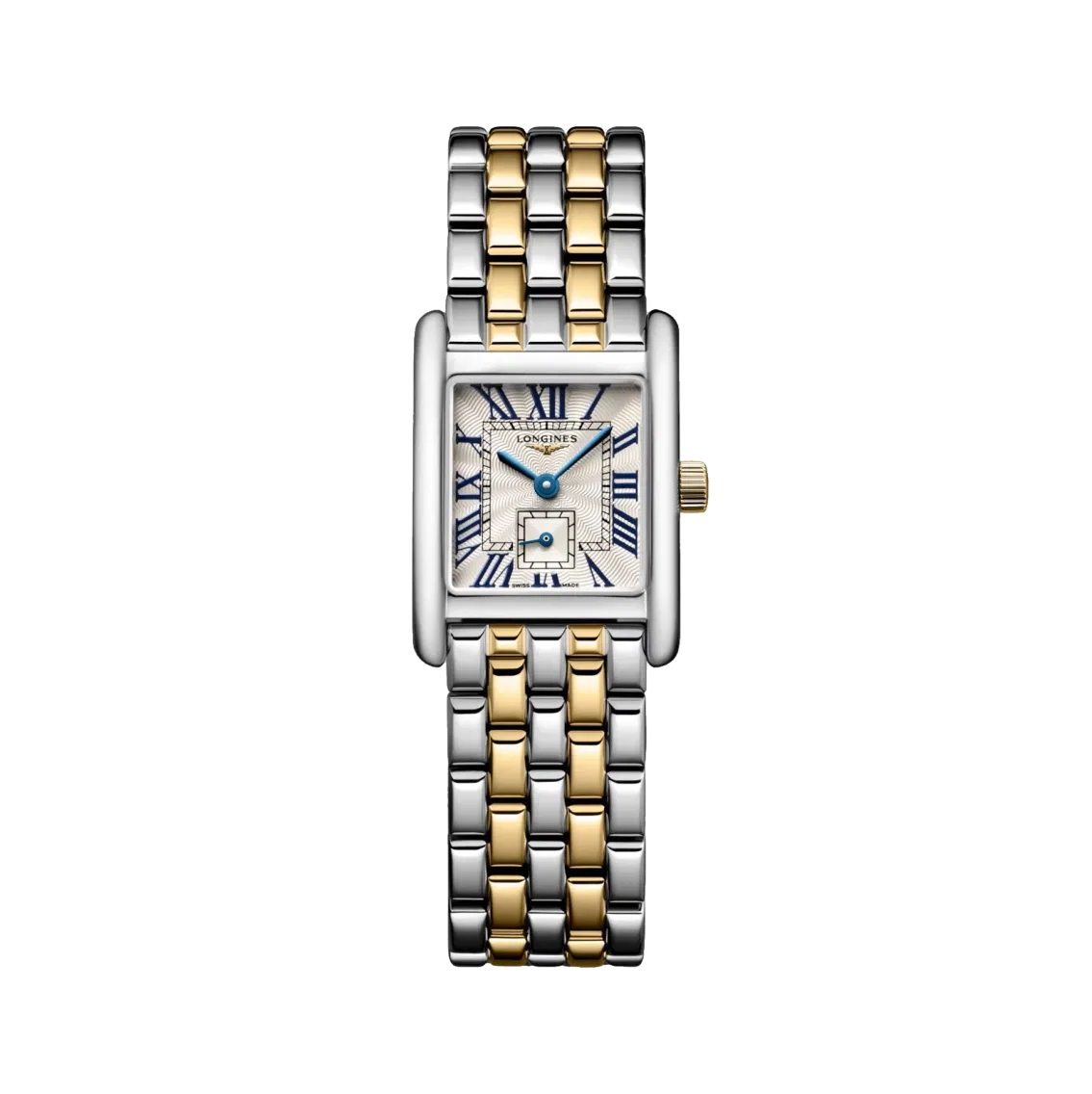 Longines Mini DolceVita Quartz Yellow Gold Two-Tone 29mm - Silver "Flinque" on Bracelet