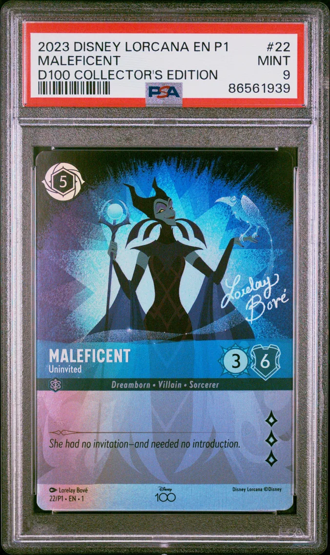 2023 #22 MALEFICENT PSA 9 Disney Lorcana EN P1-Promo