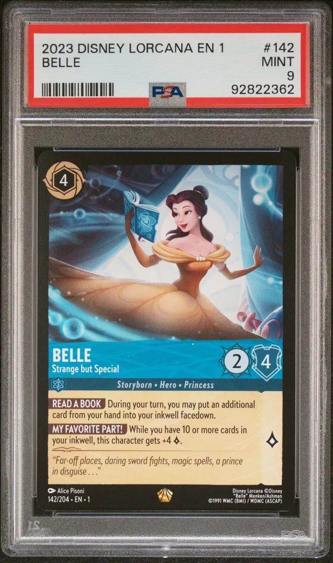2023 #142 Belle - Strange But Special PSA 9 Disney Lorcana EN 1-the First Chapter