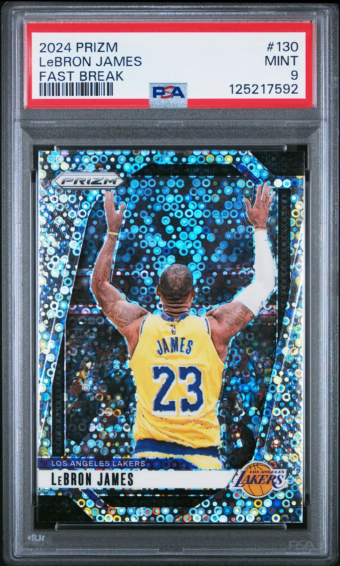 2024 #130 LeBron James PSA 9 Panini Prizm