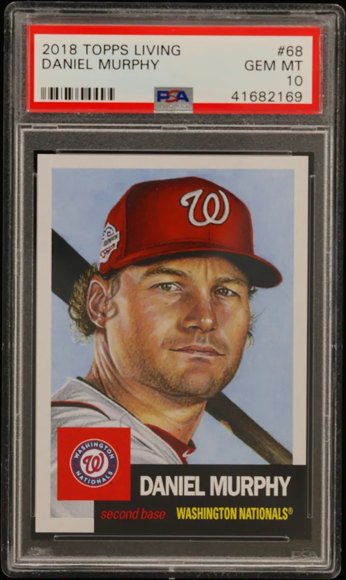 2018 #68 Daniel Murphy PSA 10 Topps Living