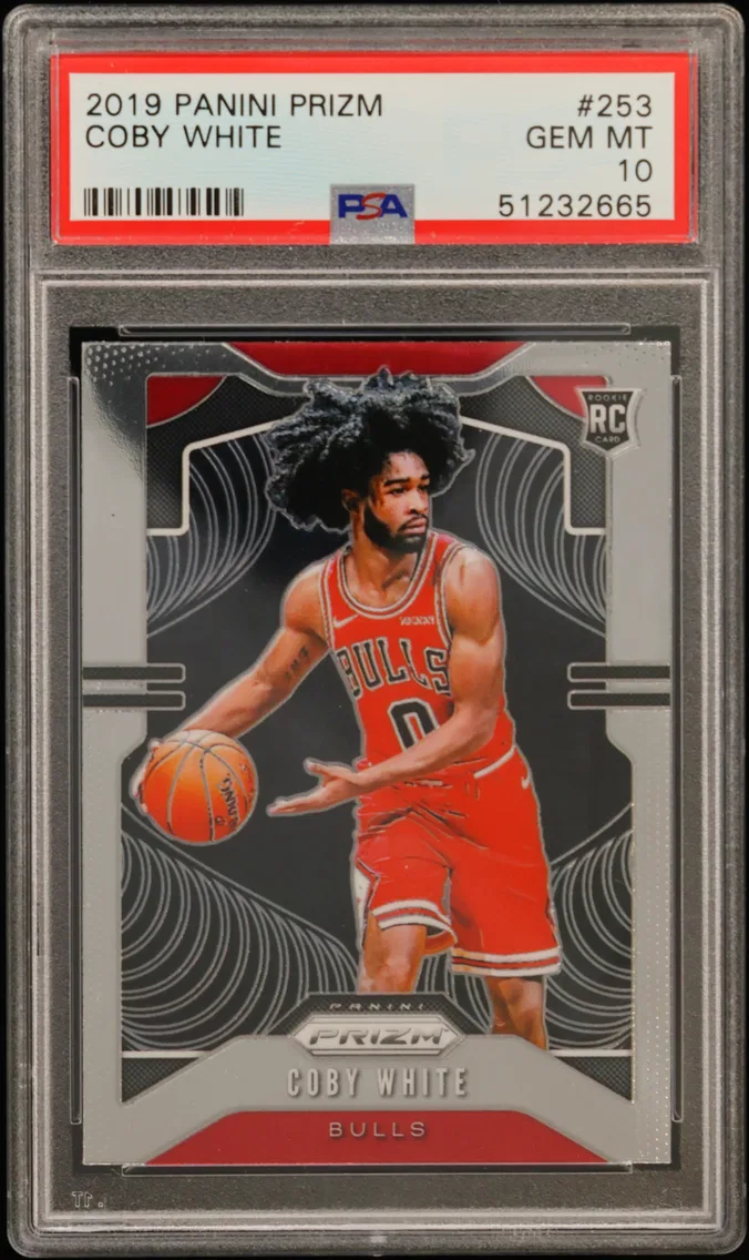 2019 #253 Coby White PSA 10 Panini Prizm