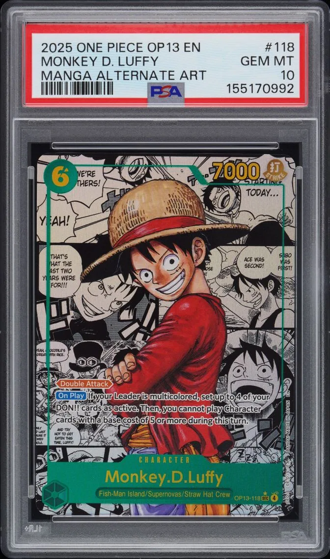 2025 #118 Monkey D. Luffy PSA 10