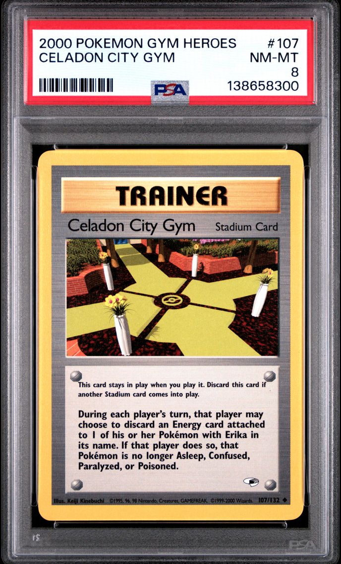 2000 #107 Celadon City Gym PSA 8
