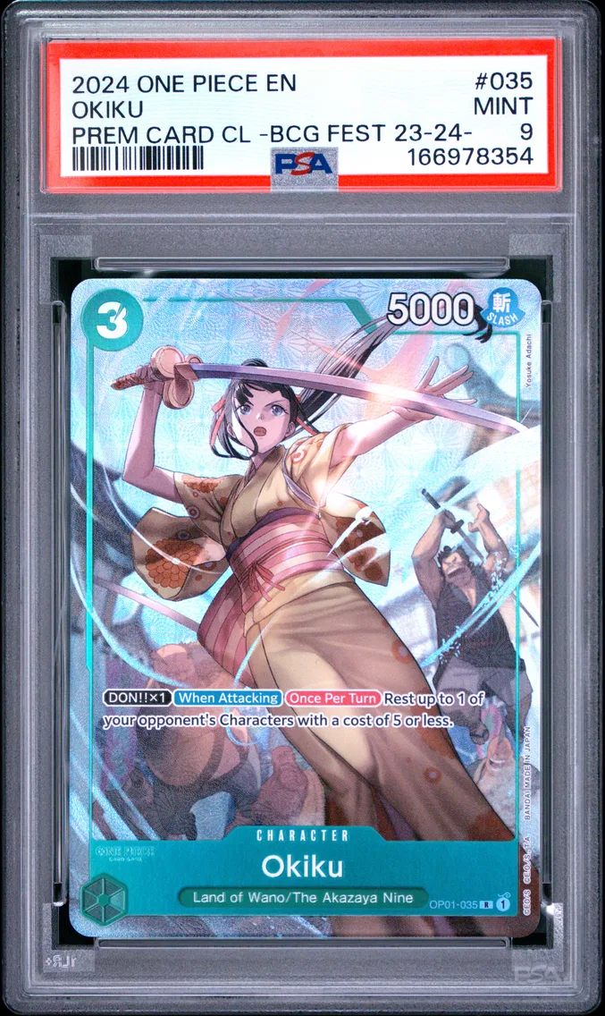2024 #035 Okiku PSA 9 One Piece Premium Card Collection -Bandai Card Games Fest 23-24 Edition-