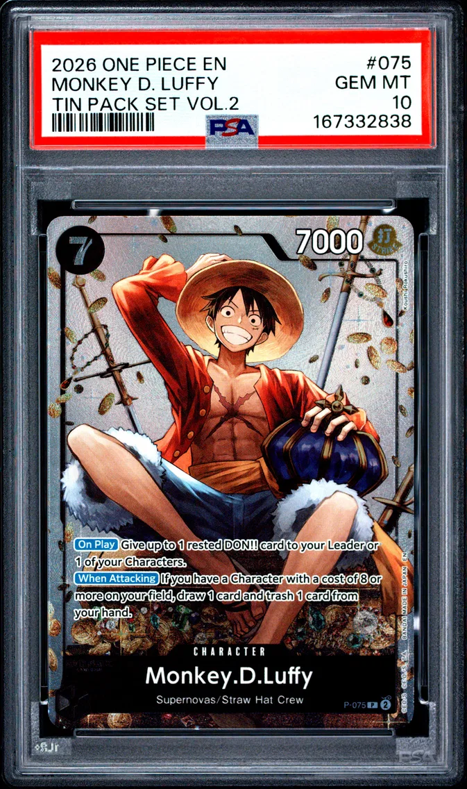 2026 #075 Monkey D. Luffy PSA 10 One Piece Promos