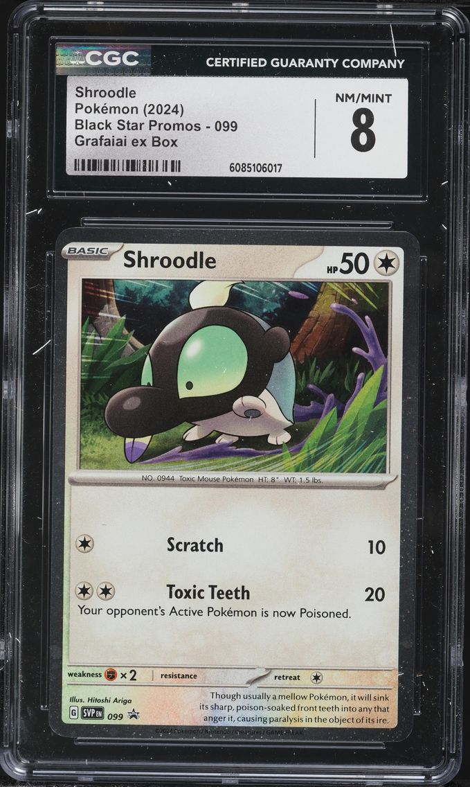 2023 #099 Shroodle CGC 8 Black Star Promos - Scarlet & Violet SVPEN - English Pokemon