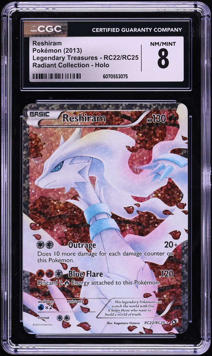2013 #RC22 Full Art/Reshiram CGC