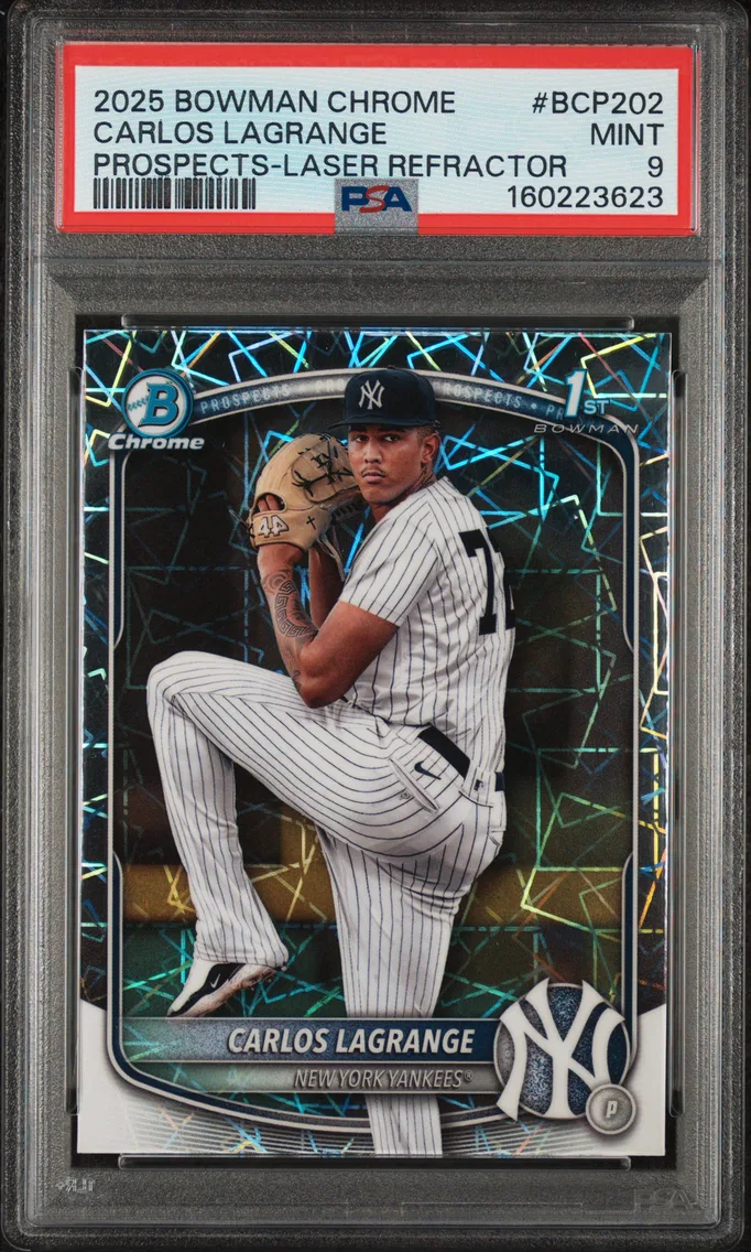 2025 #BCP202 Carlos Lagrange PSA 9 Bowman Chrome Prospects