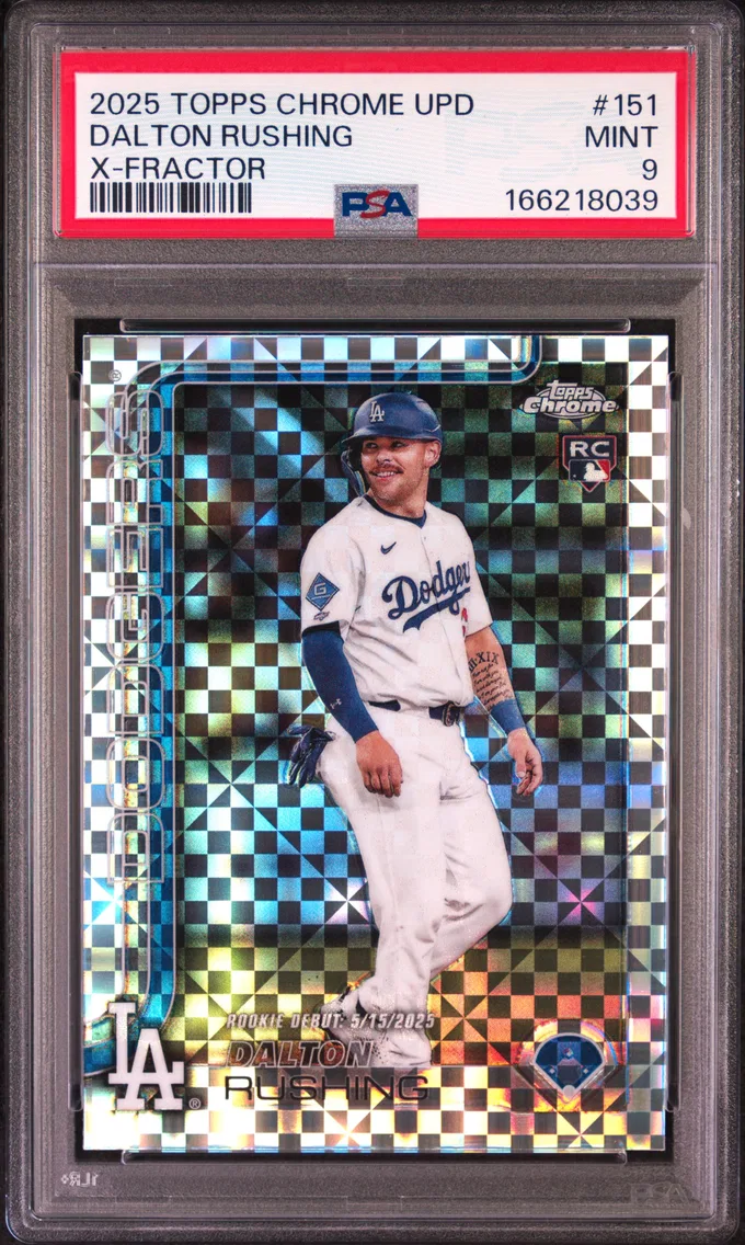 2025 #151 Dalton Rushing PSA 9 Topps Chrome Update