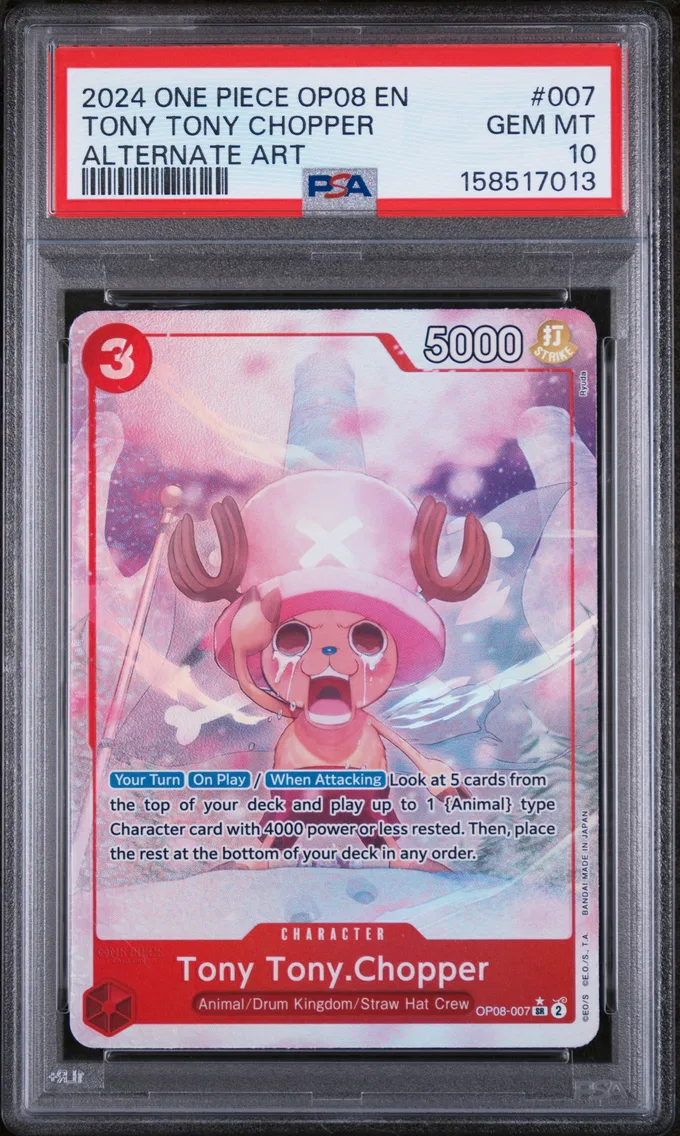2024 #007 Tony Tony Chopper PSA 10 One Piece OP08-Two Legends