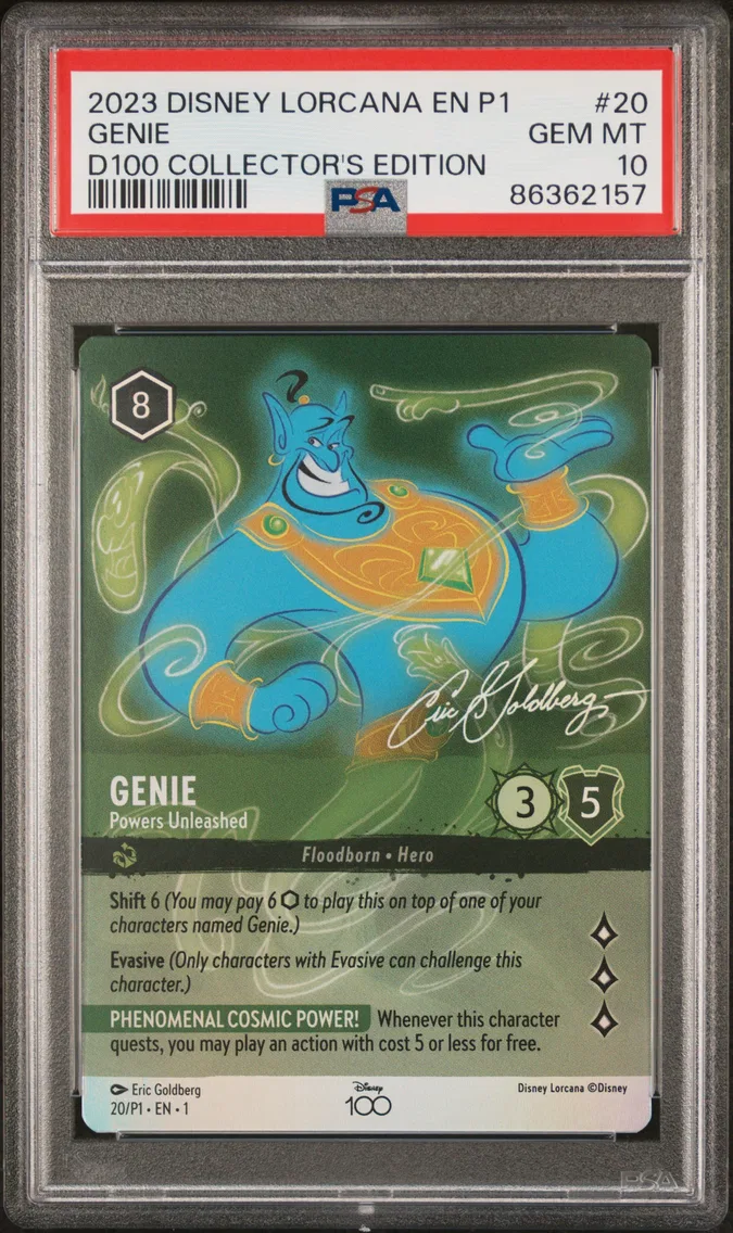 2023 #20 Genie - Powers Unleashed PSA 10 Disney Lorcana EN P1-Promo