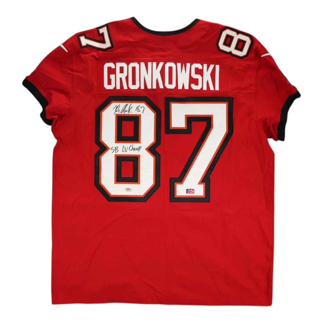 #NA Rob Gronkowski Signed Autographed Tampa Bay Buccaneers Jersey - PSA AUTH, LOA