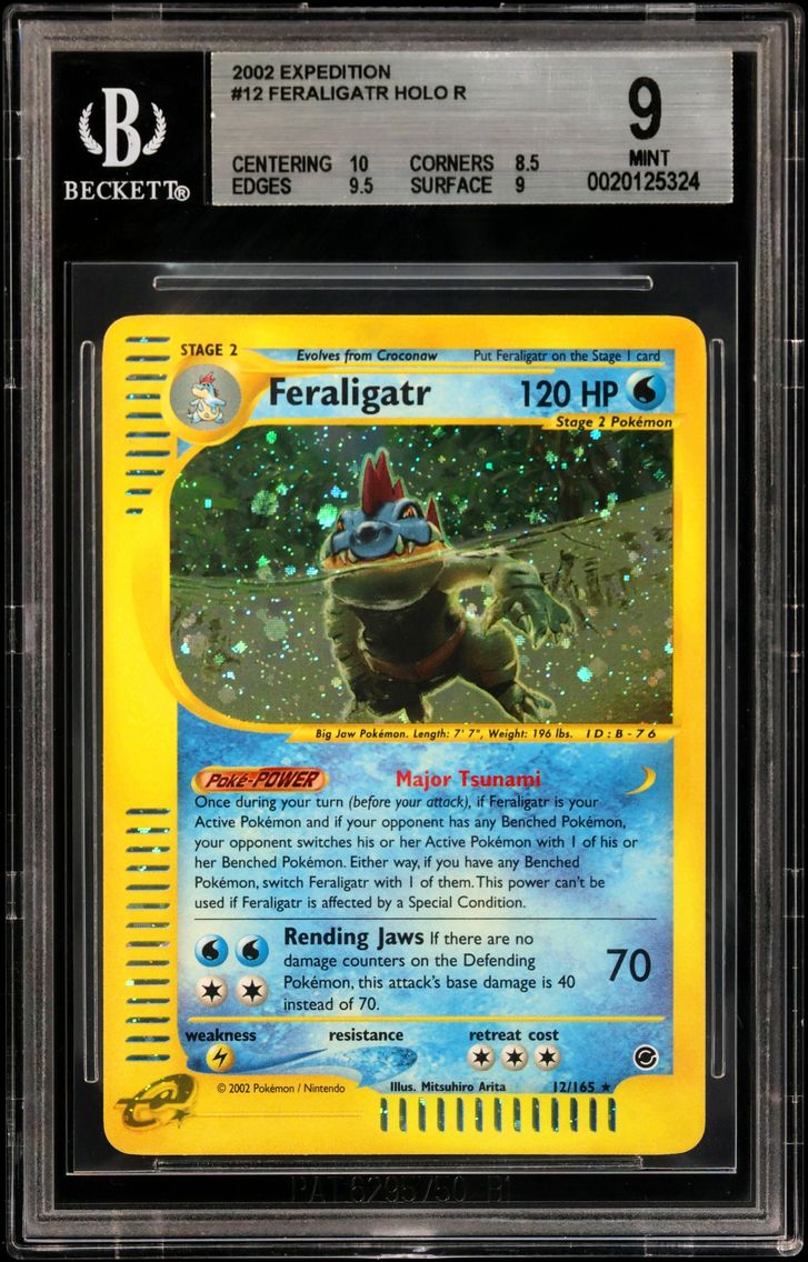 2002 #12 Feraligatr HOLO R BGS 9