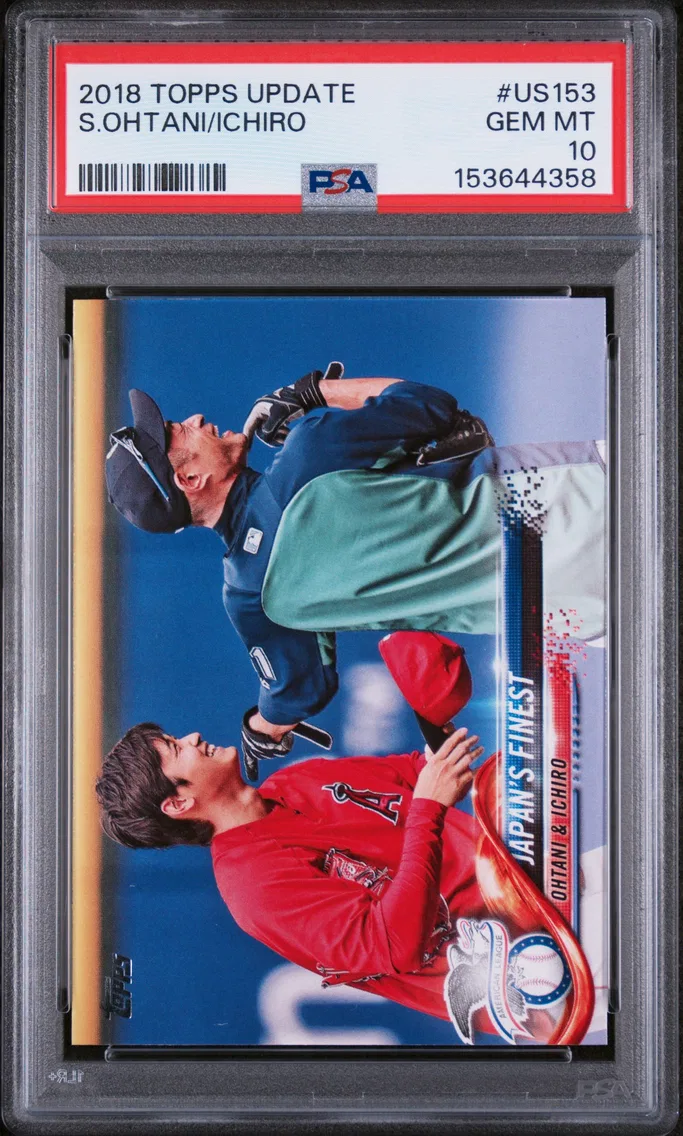 2018 #US153 Ichiro/Shohei Ohtani PSA 10 Topps Update