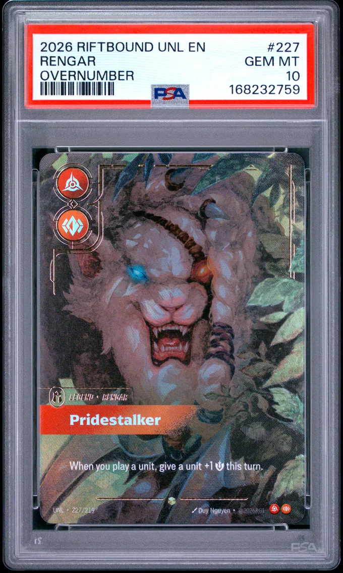 2026 #227 Rengar - Pridestalker PSA 10 Riftbound: League of Legends Unl-Unleashed