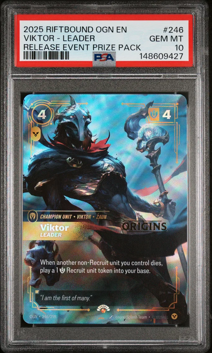 2025 #246 Viktor - Leader PSA 10 Riftbound: League of Legends Ogn-Origins
