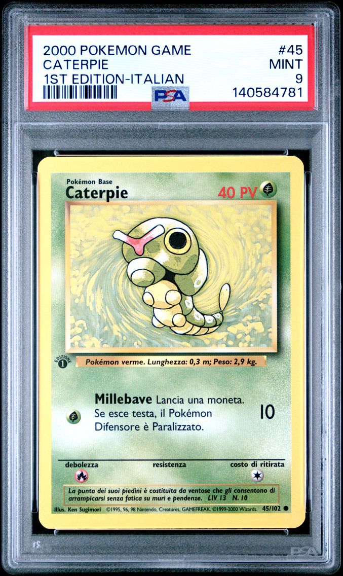 2000 #45 Caterpie PSA 9 Game Pokemon