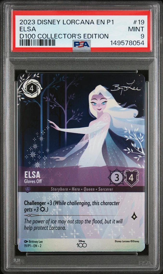 2023 #19 Elsa - Gloves Off PSA 9 Disney Lorcana EN P1-Promo