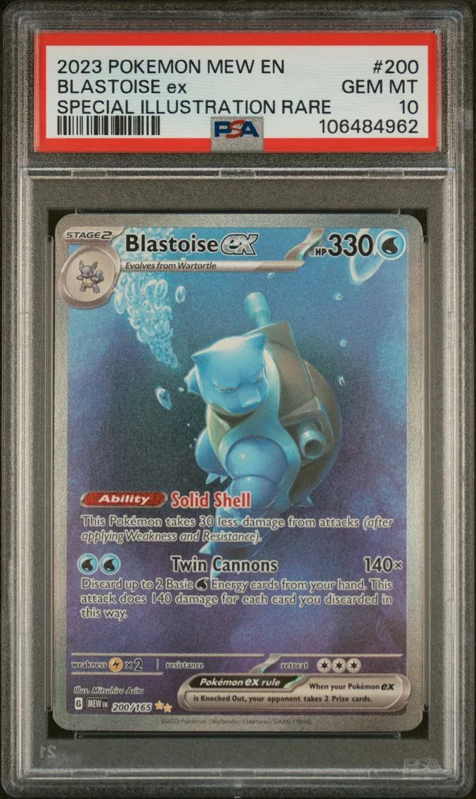 2023 #200 Blastoise EX PSA 10 Me