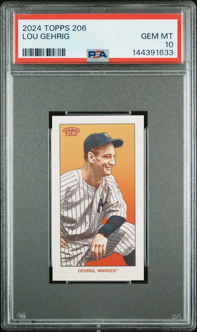 2024 #NA Lou Gehrig PSA 10 Topps 206