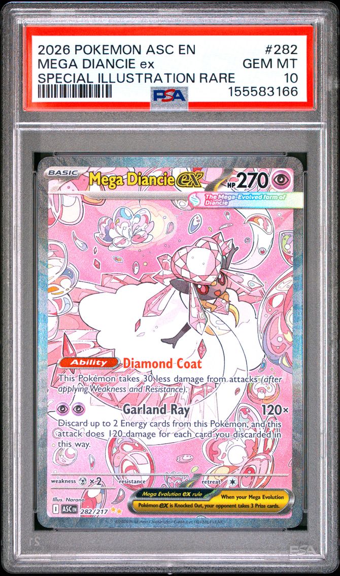 2026 #282 Mega Diancie EX PSA 10 Asc EN-Ascended Heroes