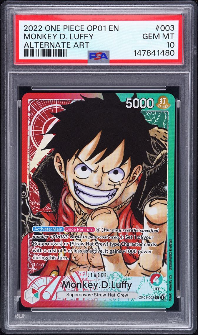2022 #003 Monkey D. Luffy PSA 10