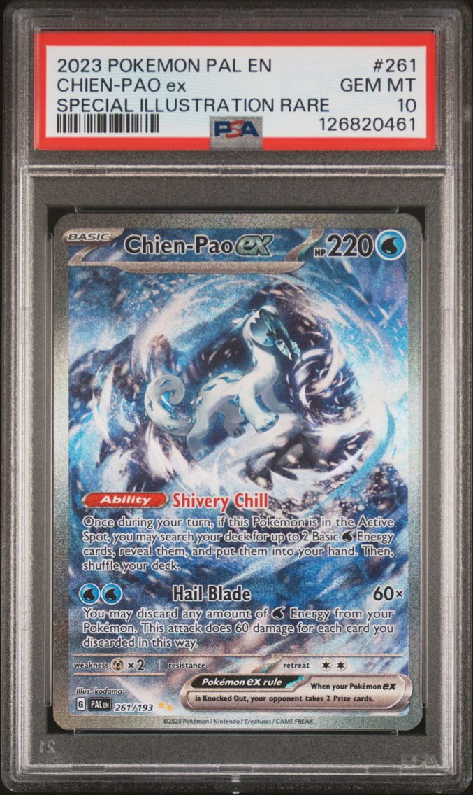 2023 #261 Chien-Pao EX PSA 10 Pal EN-Paldea Evolved Pokemon