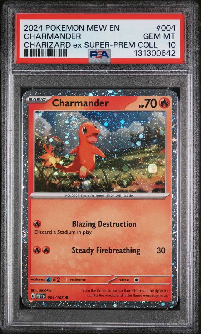 2024 #004 Charmander PSA 10 Mew EN-151
