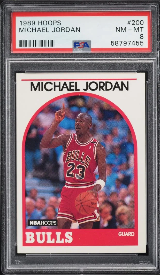 1989 #200 Michael Jordan PSA 8 Hoops