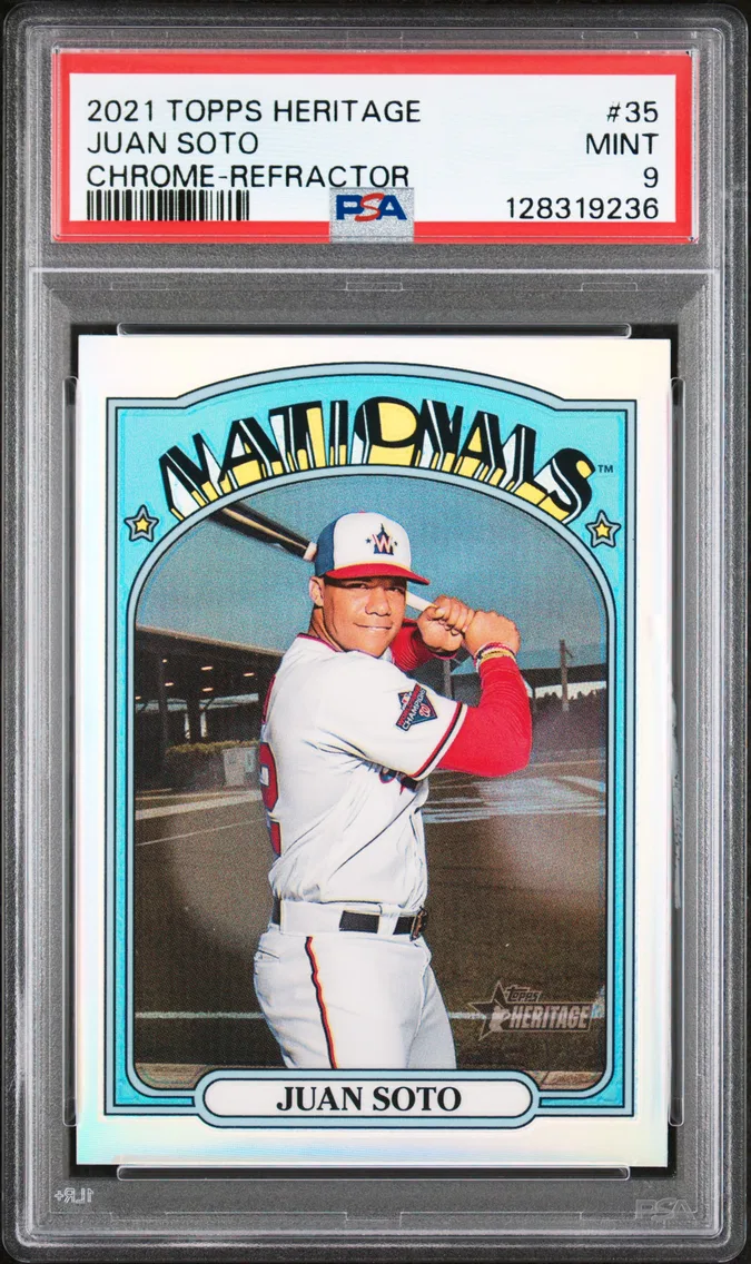 2021 #35 Juan Soto PSA 9 Topps Heritage