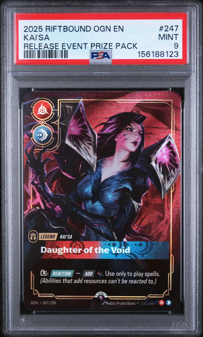 2025 #247 Kai'SA - Daughter of the Void PSA 9 Riftbound: League of Legends Ogn-Origins