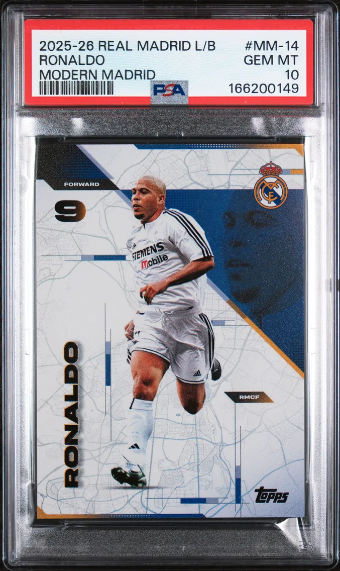 2025 #MM-14 Ronaldo PSA 10 Topps Real Madrid los Blancos Modern Madrid
