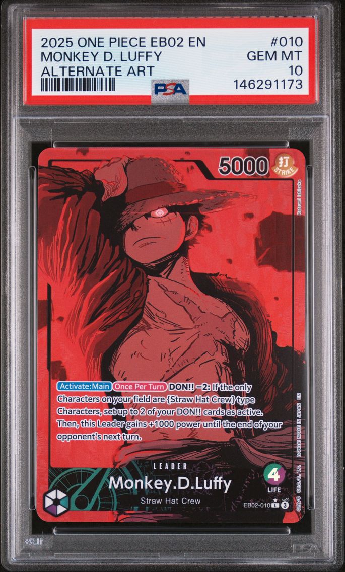 2025 #010 Monkey D. Luffy PSA 10