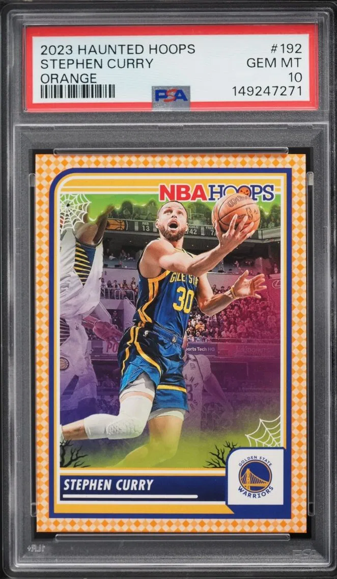 2023 #192 Stephen Curry PSA 10 Panini Haunted Hoops Orange