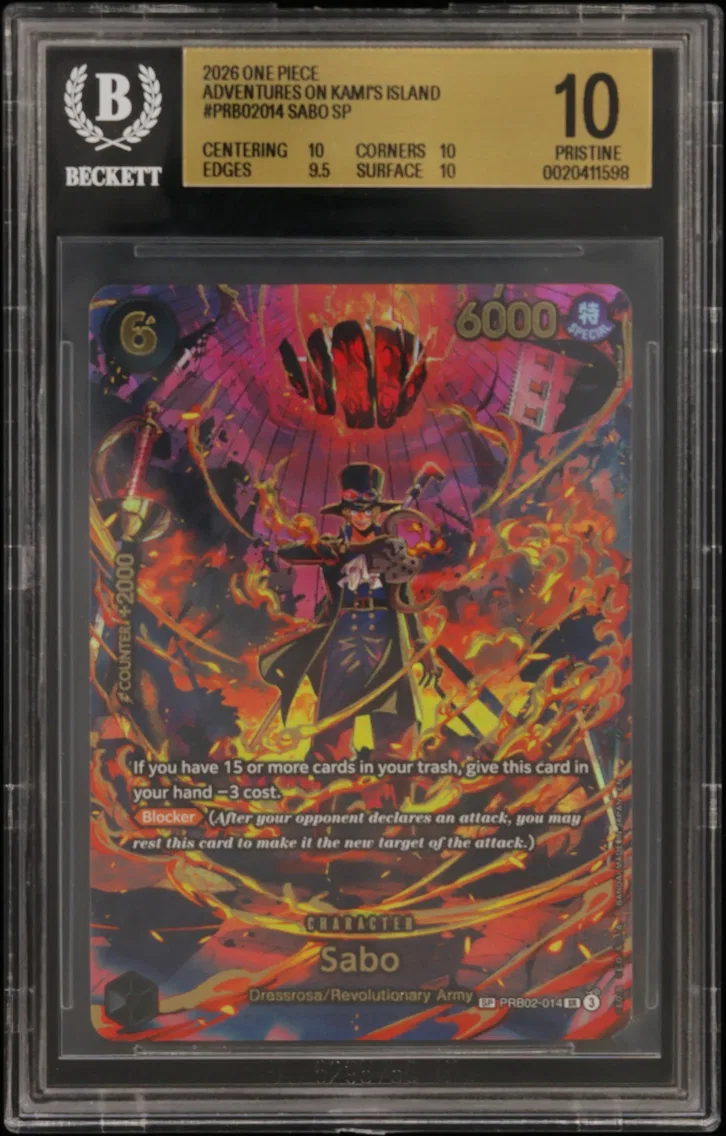 2026 #PRB02014 Sabo SP BGS 10 One Piece Card Game Adventure on KAMI's Island