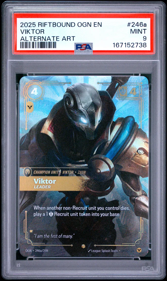 2025 #246a Viktor - Leader PSA 9 Riftbound: League of Legends Ogn-Origins