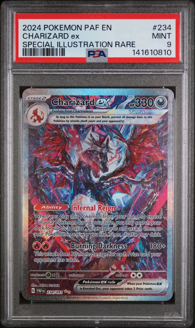 2024 #234 Charizard EX PSA 9 Paf EN-Paldean Fates